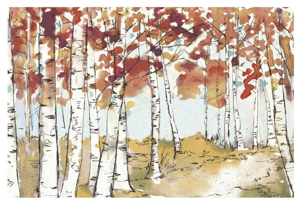 "Festive Foliage X" Digital Paper Print by Anne Tavoletti, 20"x14"