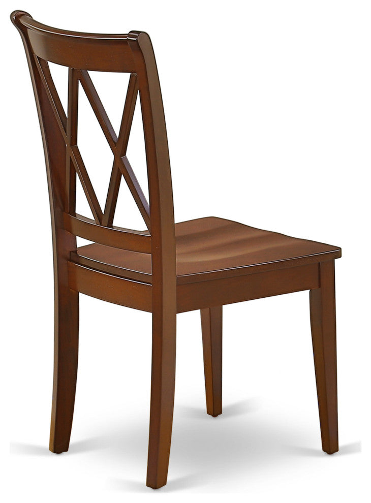 Clarksville Double X-Back Chairs, Mahoganyh Finish, Set of 2