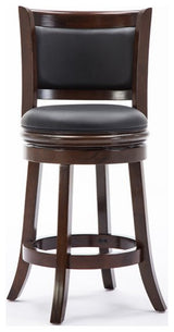 Boraam Augusta Counter Height Swivel Counter Stool in Cappuccino