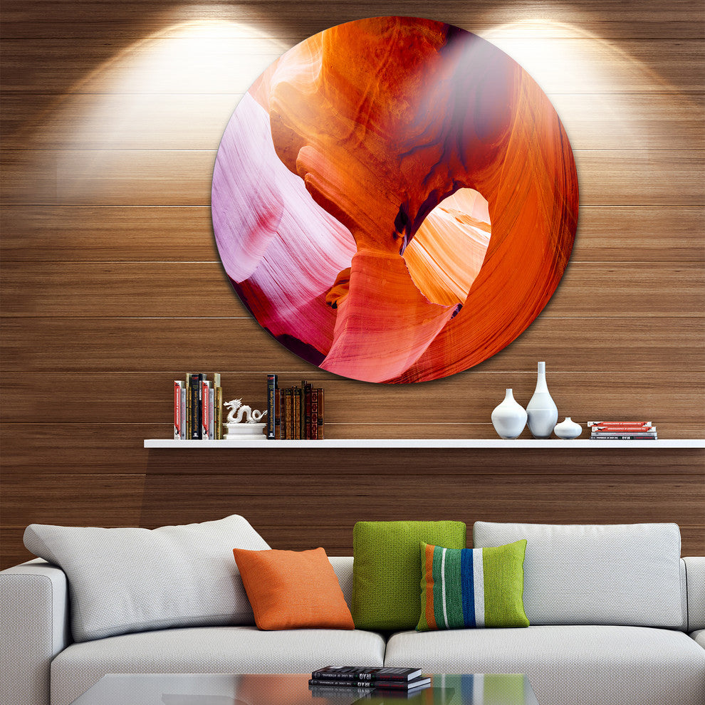 Antelope Canyon Usa, Landscape Photo Round Wall Art, 38"