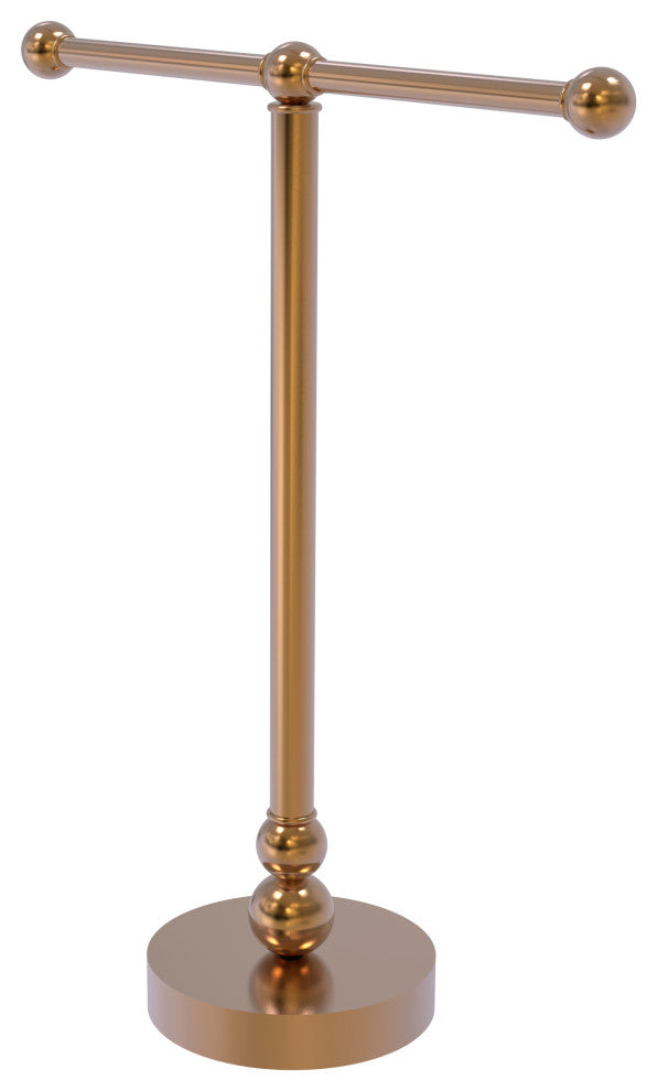 Vanity Top 2 Arm Guest Towel Holder, Brushed Bronze