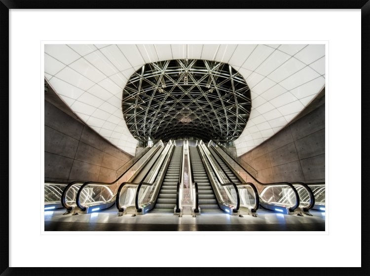 "Below The Concrete Surface" Framed Digital Print by Jacek Oleksinski, 32x24"