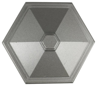 Esagono Metal Drapery Medallion Holdback, Pewter