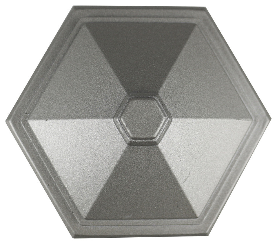 Esagono Metal Drapery Medallion Holdback, Pewter