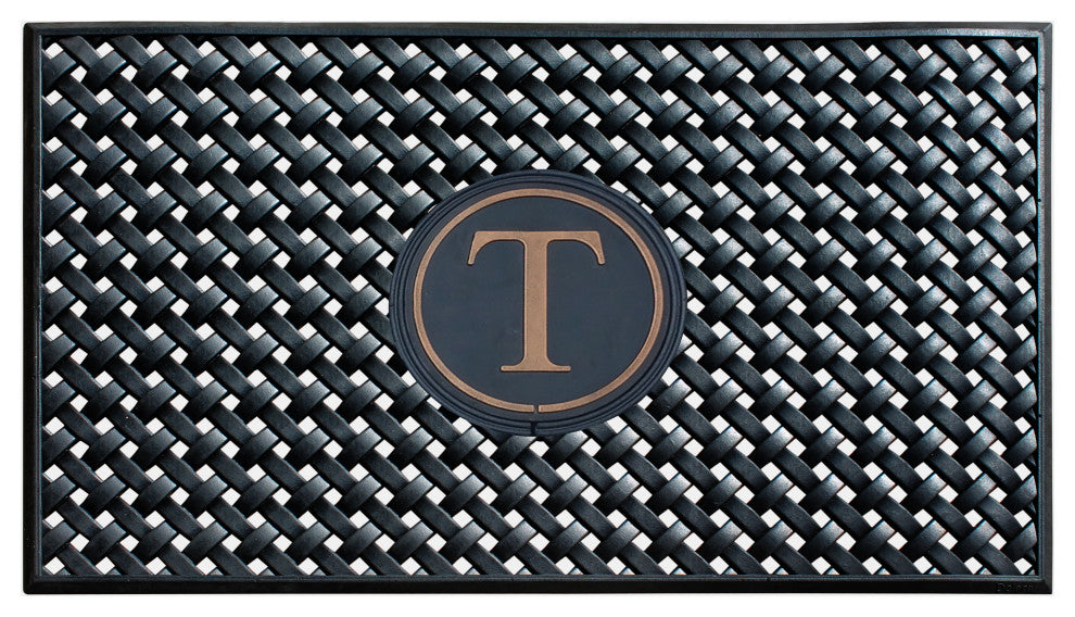 A1HC 100% Rubber Monogrammed Heavy Duty Durable Doormat 24"x39" T