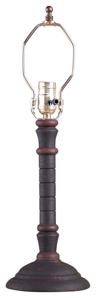 Gatlin Lamp Base, Hartford Black With Red Stripe