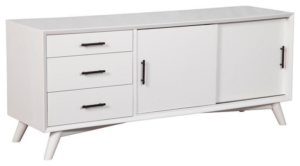 Flynn Large TV Console, White