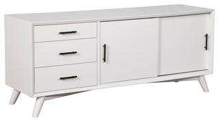 Flynn Large TV Console, White