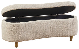 INK+IVY Bailey Boucle Flip Top Storage Bench, Taupe