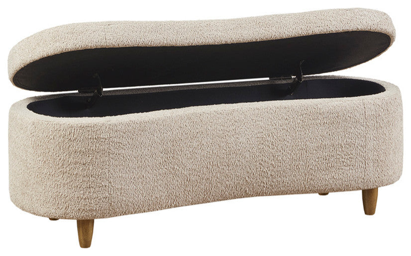 INK+IVY Bailey Boucle Flip Top Storage Bench, Taupe