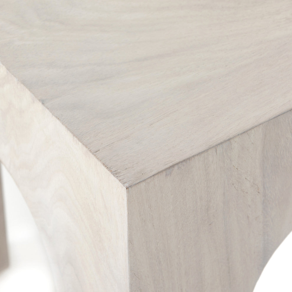 Fausto End Table, Bleached Guanacaste