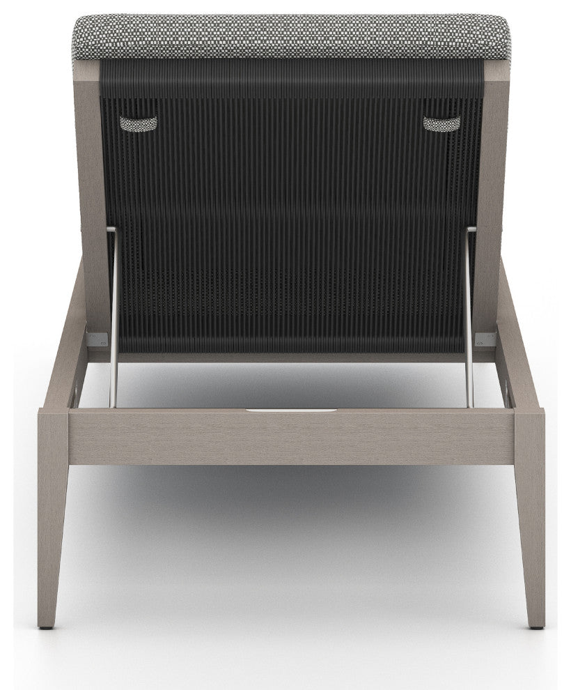 Sherwood Outdoor Chaise Lounge-Grey/Ash