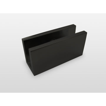 78"x69.75" Frameless Shower Door Wall Hinge, Matte Black