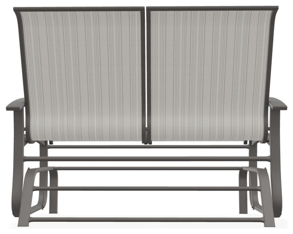 Belle Isle Sling 2-Seat Glider, Harbor/Warm Gray