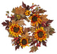 24" Sunflower & Berry Wreath