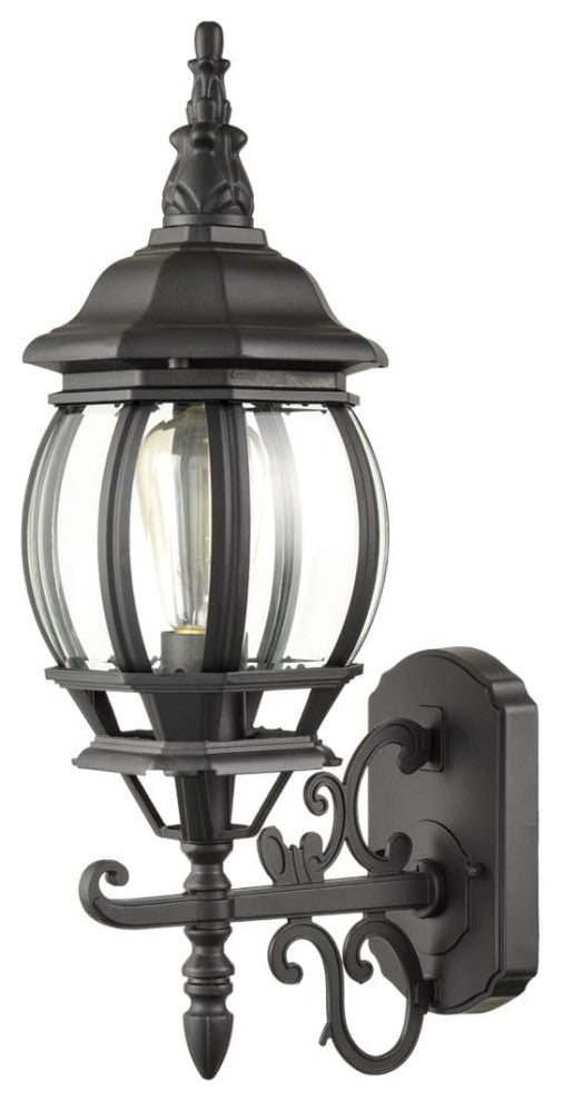 Industrial Wall Light Waterproof Exterior Sconce Matte Black, Set of 2