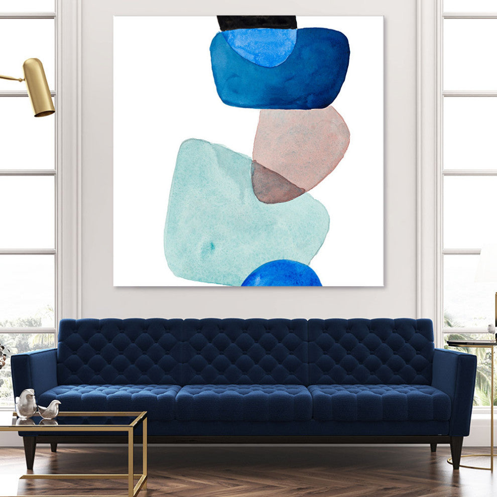 Head Over Heels Abstract II - 54 x 54 by Lanie Loreth