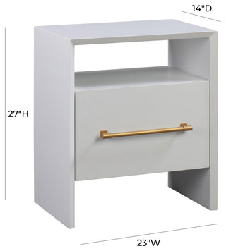 Libre White Nightstand - White