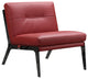 HomeRoots 30" X 33" X 31" Red Leather Accent Chair