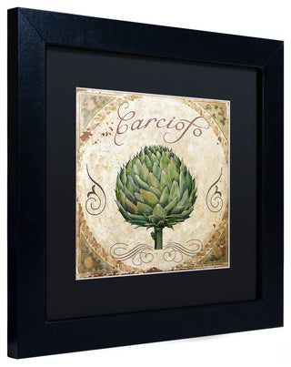 Color Bakery 'Mangia III' Art, Black Frame, Black Matte, 11"x11"