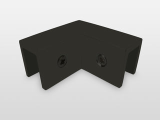 78"x60"x34" Frameless 90 Degree Shower Enclosure Wall Hinge, Matte Black