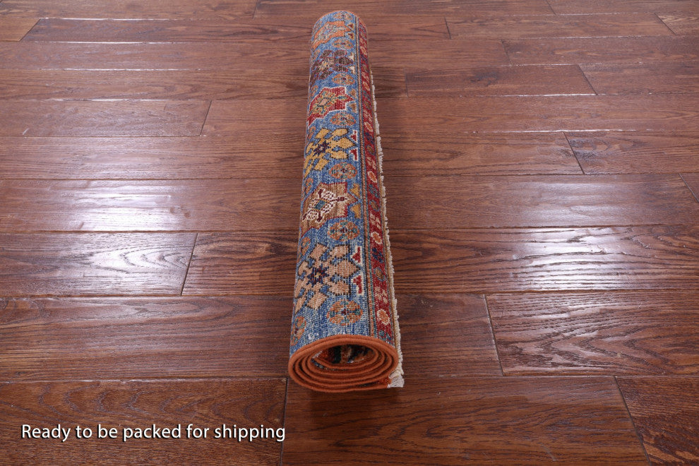 2' 8" X 4' 2" Khorjin Super Kazak Hand-Knotted Rug Q10967