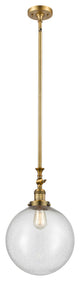 Beacon Mini Pendant, Brushed Brass, Seedy