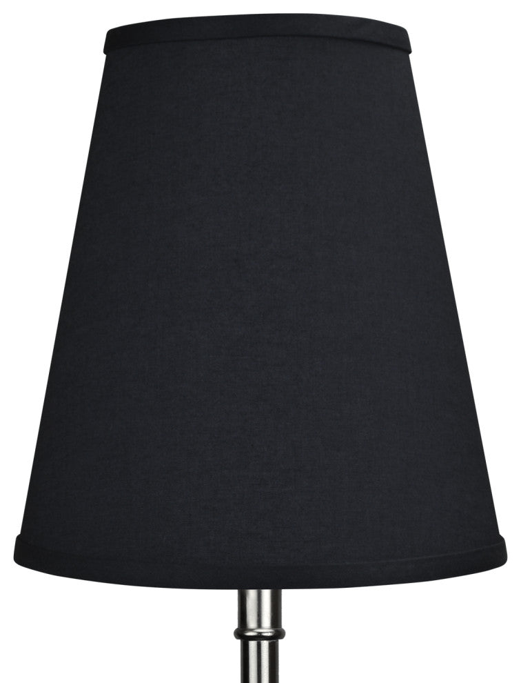 Fenchel Shades 6"x10"x11" Spider Attachment Empire Lamp Shade, Linen Charcoal