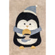 Nuloom Mosby Penguin Washable Kids Rug, Brown 4' x 6'