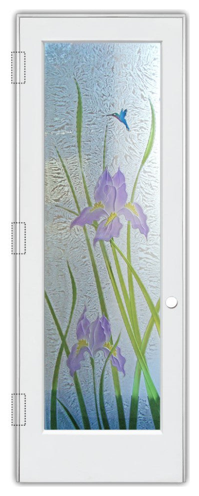 Interior Prehung Door or Interior Slab Door - Iris Hummingbird - Primed -...