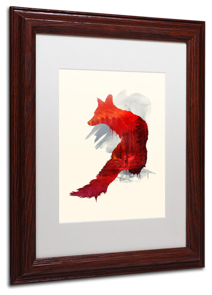 Robert Farkas ''Bad Memories'' Art, Wood Frame, White Mat, 14x11