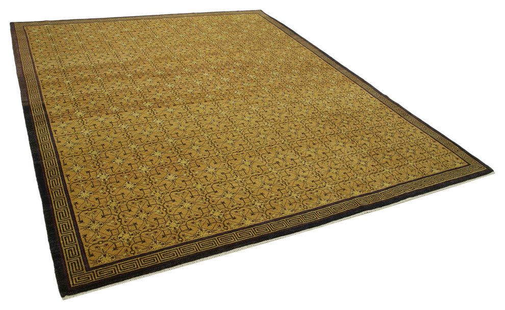 Rug N Carpet - Handmade Oriental 8' 0" x 10' 0" Unique Oushak Area Rug