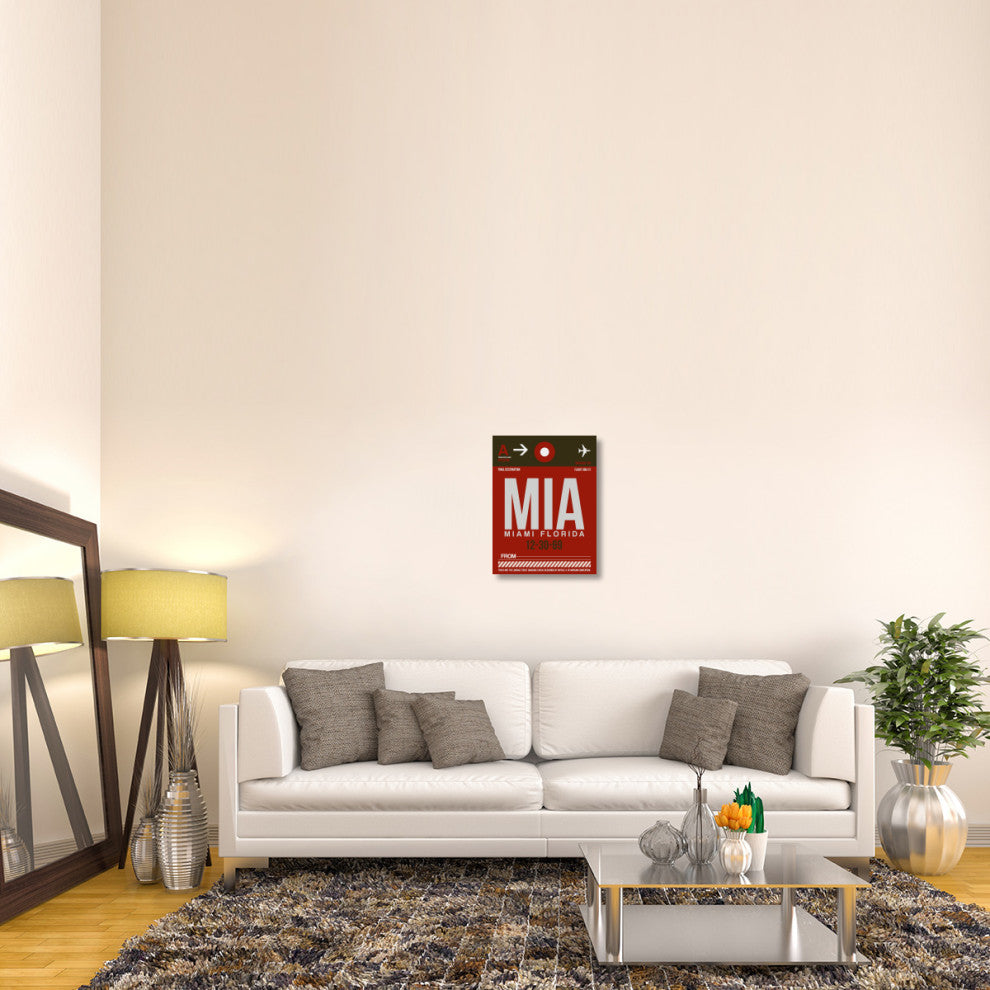"MIA Miami Luggage Tag 2" Fine Art Print