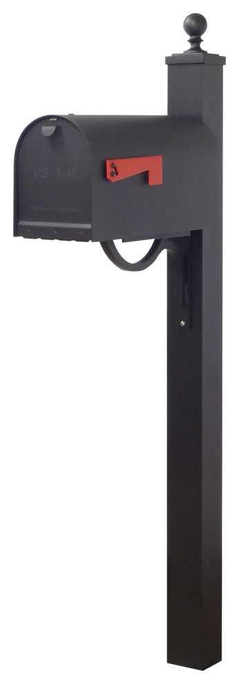 Titan Aluminum Curbside Mailbox and Springfield Mailbox Post