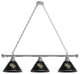 Holland University of Central Florida 3-Shade Billiard Light - Chrome