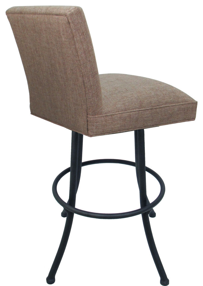 Swivel Metal Counter, Bar or Extra Tall Stool - Sommerville on Noam Base, Basin Beige - Gray, 34"