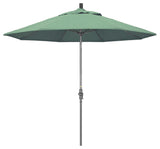 9' Grey Collar Tilt Lift Fiberglass Rib Aluminum Umbrella, Pacifica, Spa