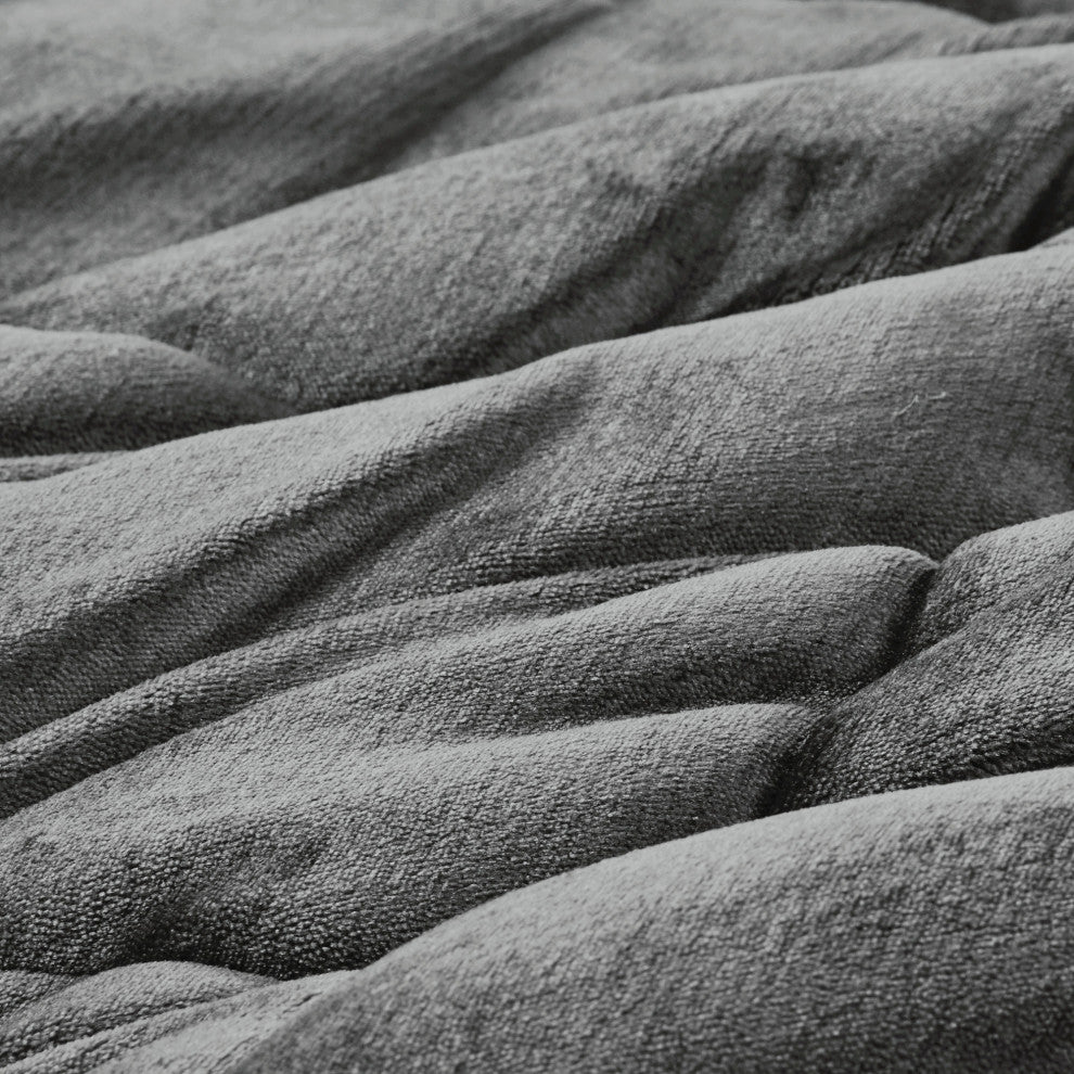 Woolrich Alton Plush to Sherpa Winter Comforter Set, Grey, Full/Queen
