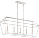 Quoizel AVY542PK Five Light Island Chandelier, Polished Nickel Finish