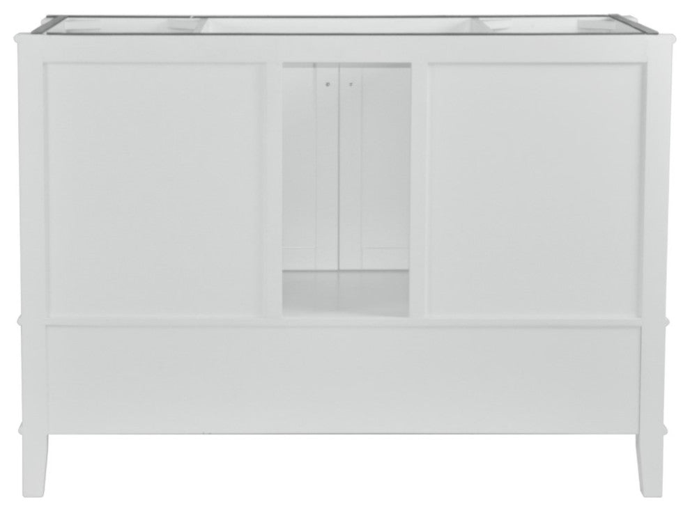 49" Single Vanity, White With Engineered Stone Top