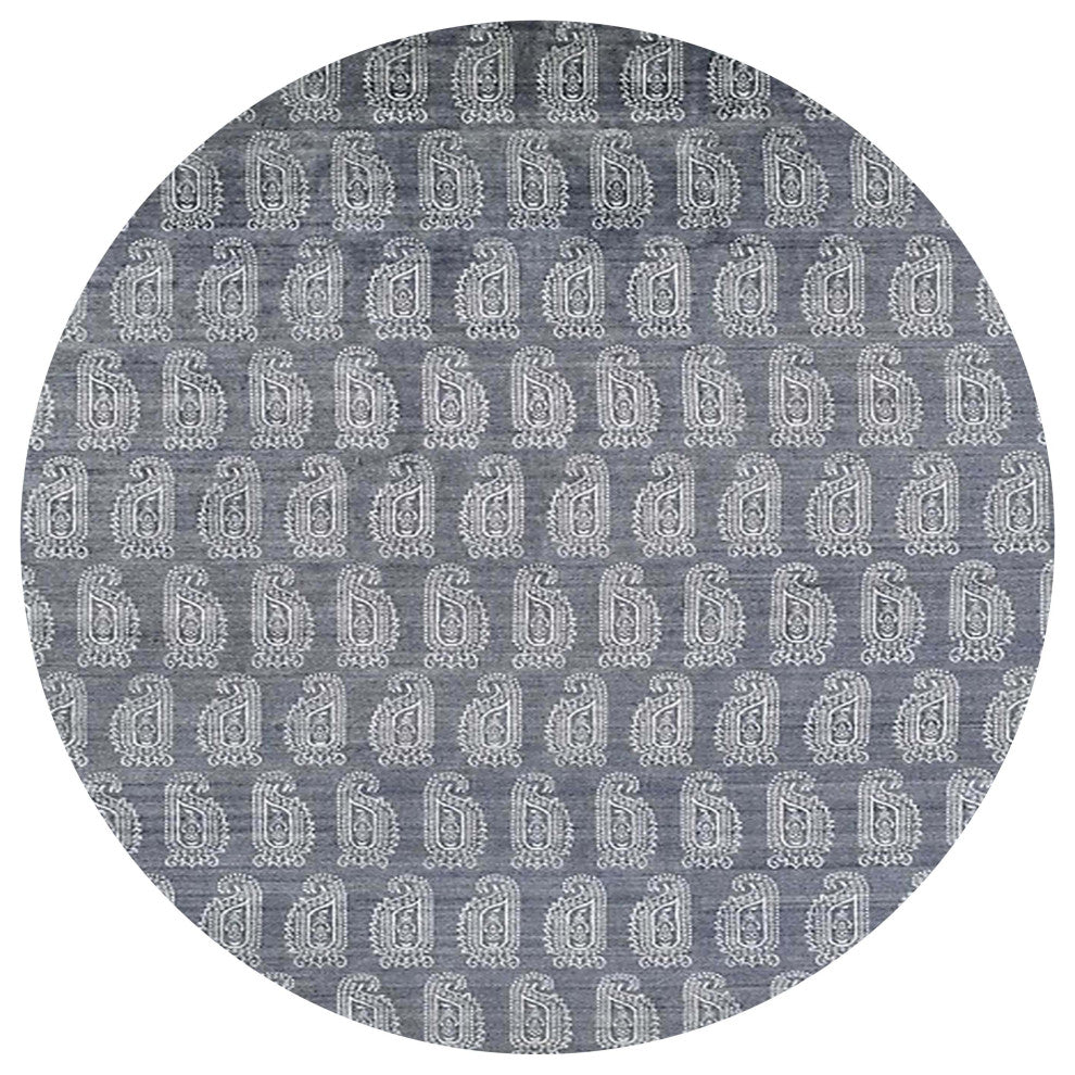 Ahgly Company Indoor Round Mid-Century Modern Area Rugs, 3' Round