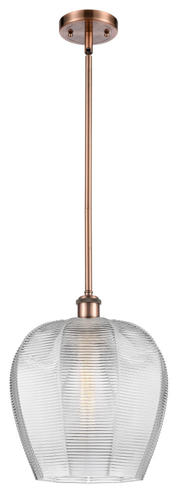 Innovations 516-1S-AC-G462-12 1-Light Mini Pendant, Antique Copper