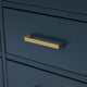 ARIEL Cambridge 73" Rectangle Sink Midnight Blue Vanity Carrara Top, No Mirror