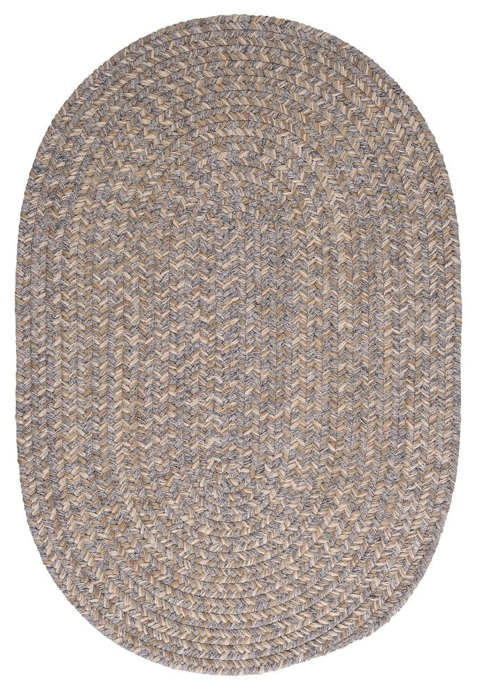 Colonial Mills Tremont TE19 Gray Traditional Area Rug, 12'x15' Oval
