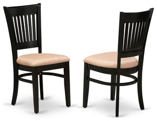 3-Pc Dining Table Set 2 Kitchen Chairs, Butterfly Leaf Dining Table, Black