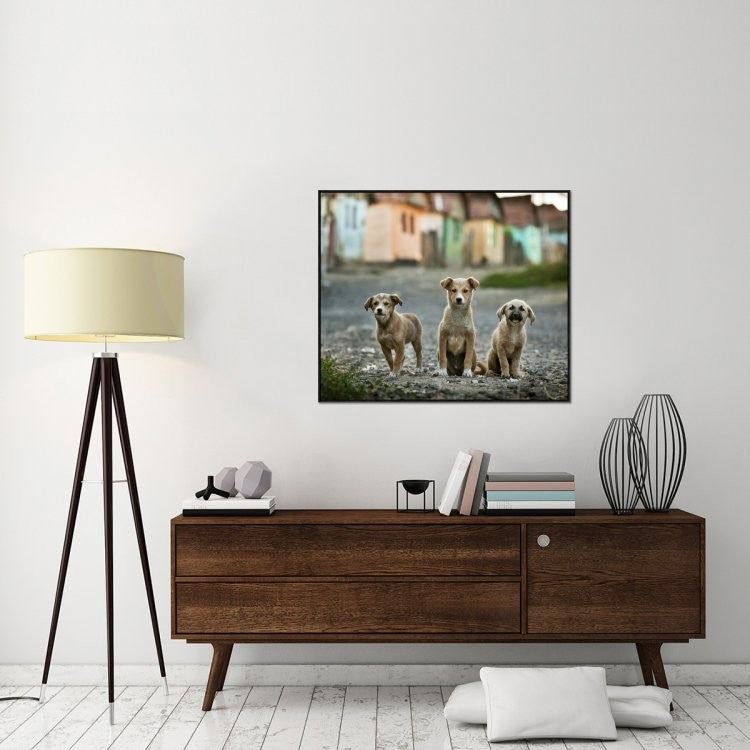 "The Three Musketeers" Framed Canvas Giclee by Sorin Onisor, 41x34"
