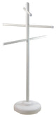 51" White Swimming Pool Towel Hanging Rack Poolside Organizer