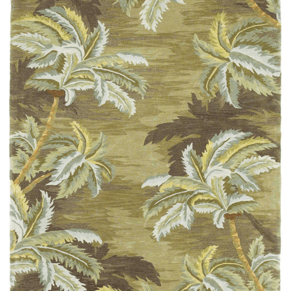 5' X 8'  Wool Moss Area Rug
