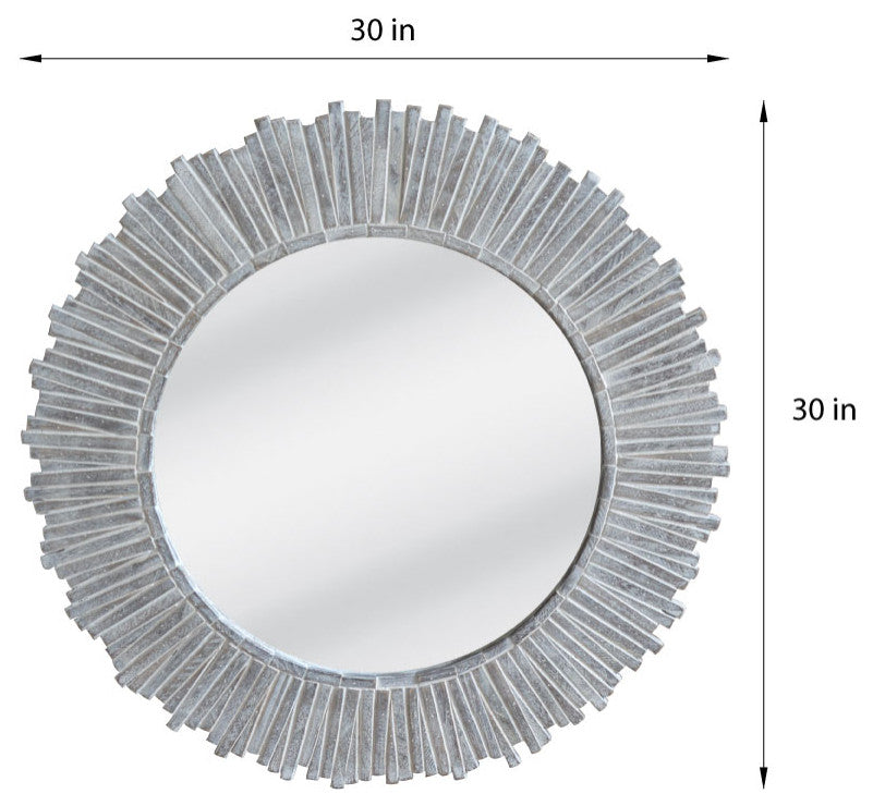 Oakville 30x30 Decorative Wood Mirror