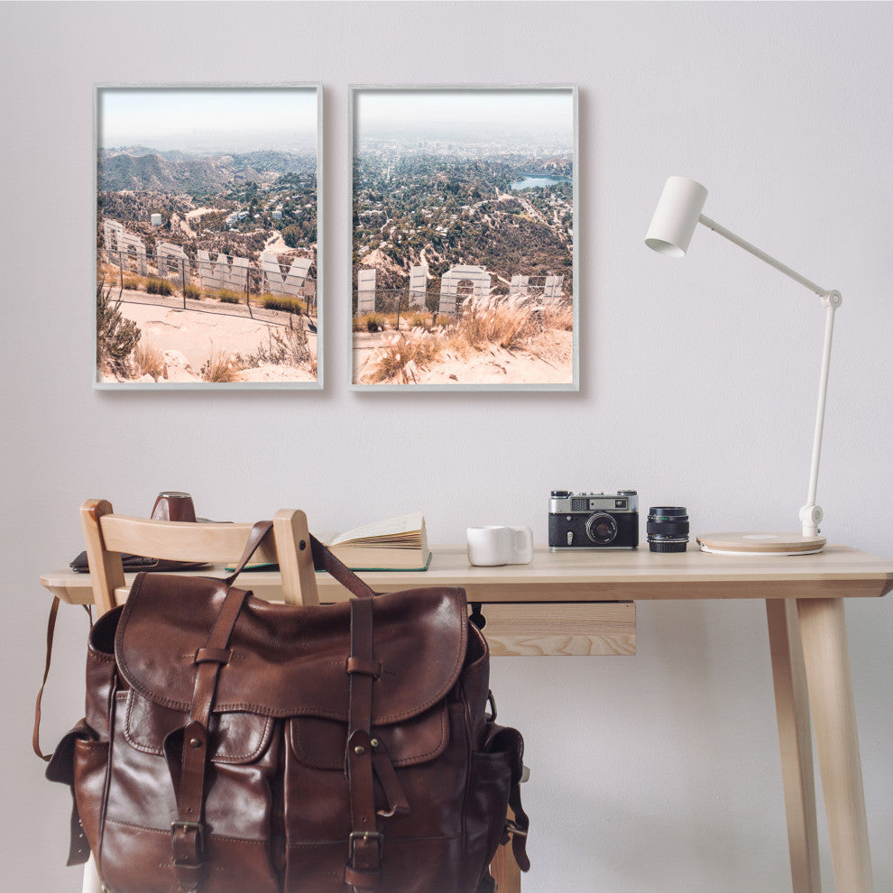 California Film Capital West Coast Hills Cityscape,16 x 20